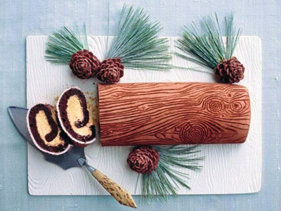 Christmas Log Cake - 